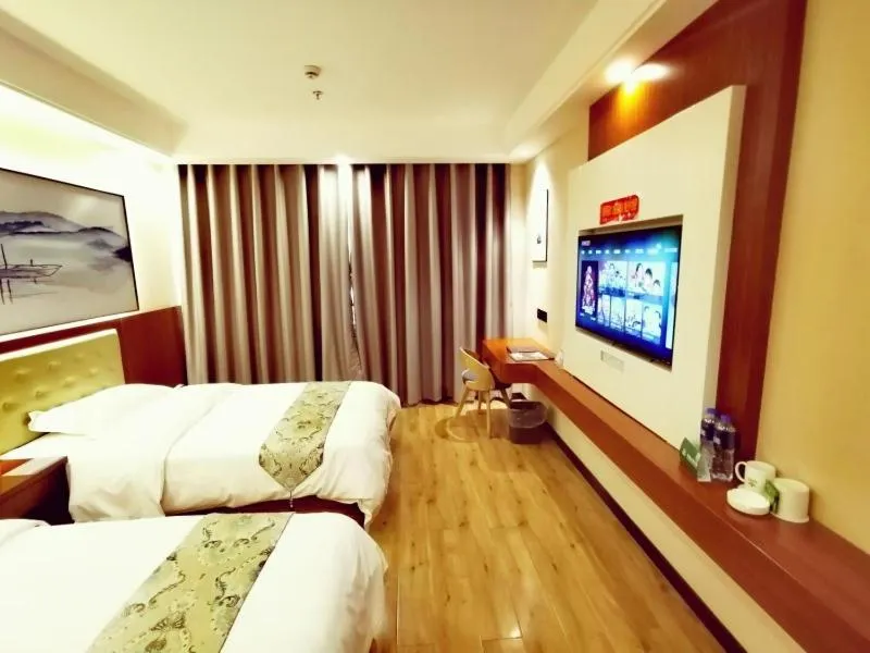 Bed in GreenTree Alliance Changzhou Jintan District Dongmen Street Hotel Hotel