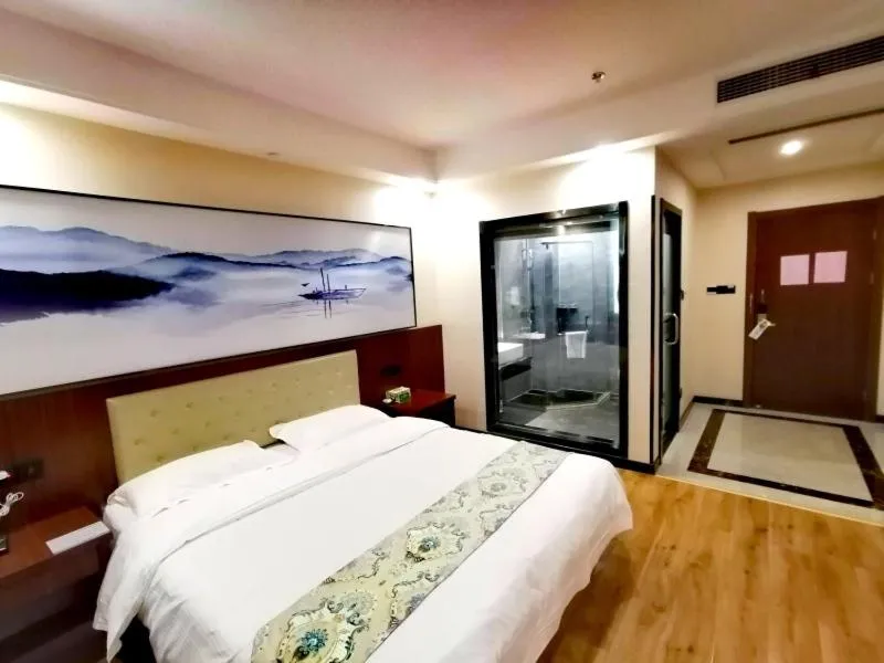 Bed in GreenTree Alliance Changzhou Jintan District Dongmen Street Hotel Hotel