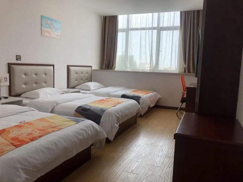Bed in Shell Shanghai Jinshan Zhanyan Songjin Highway Hotel