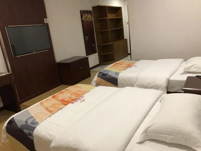 Bed in Shell Shanghai Jinshan Zhanyan Songjin Highway Hotel