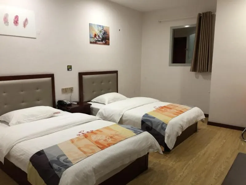 Bed in Shell Shanghai Jinshan Zhanyan Songjin Highway Hotel