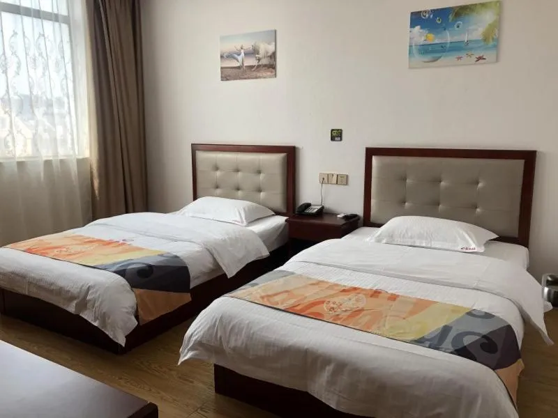 Bed in Shell Shanghai Jinshan Zhanyan Songjin Highway Hotel