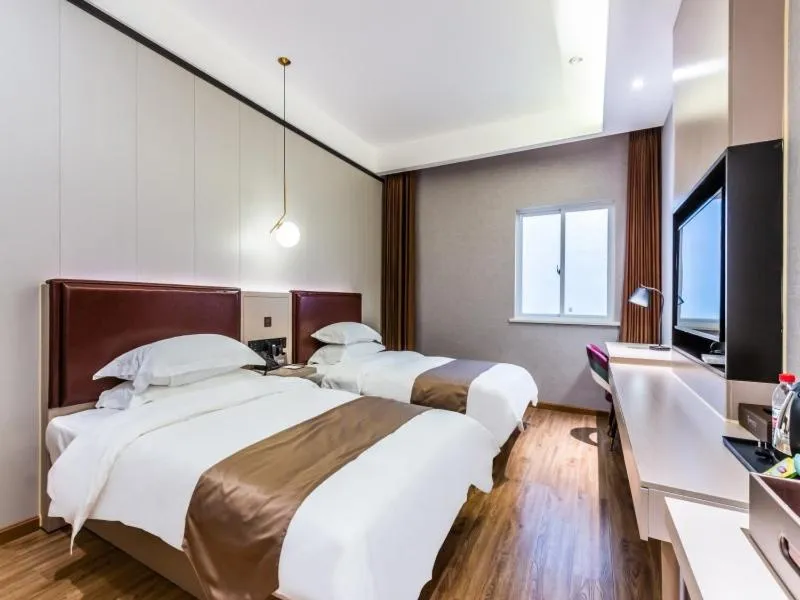 Bed in Gya Hangzhou Linan Qingshan Lake Science City Hotel