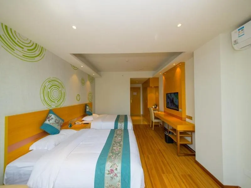 Bed in GreenTree Inn Qionghai Boao Railway Station Business Hotel