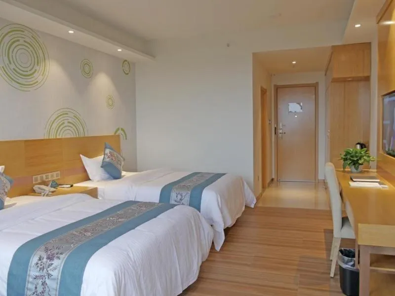 Bed in GreenTree Inn Qionghai Boao Railway Station Business Hotel