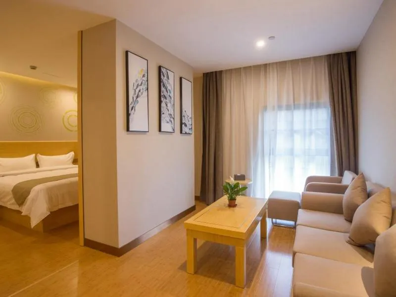 Bed in GreenTree Inn Hefei Binhu District Hangzhou Road Expressway Times Square Business Hotel