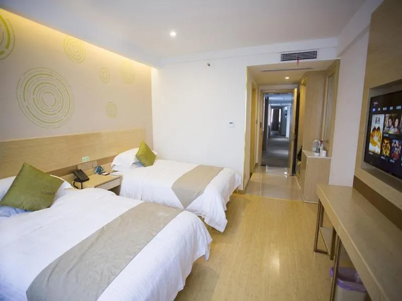 Bed in GreenTree Inn Suzhou Caohu Industrial Park Express Hotel