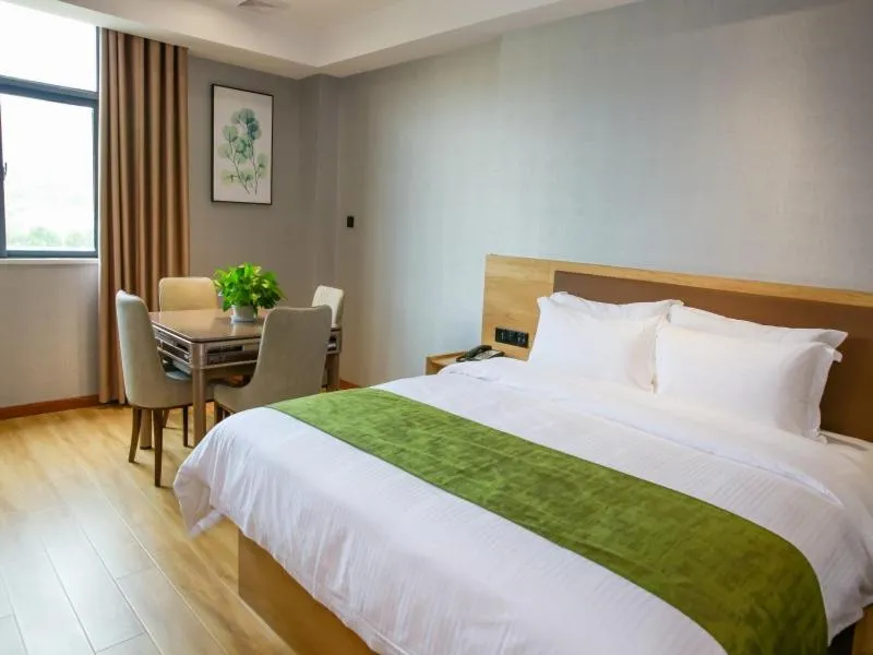 Bed in GreenTree Inn Ankang Chengpeng Mechatronics CityBusiness Hotel