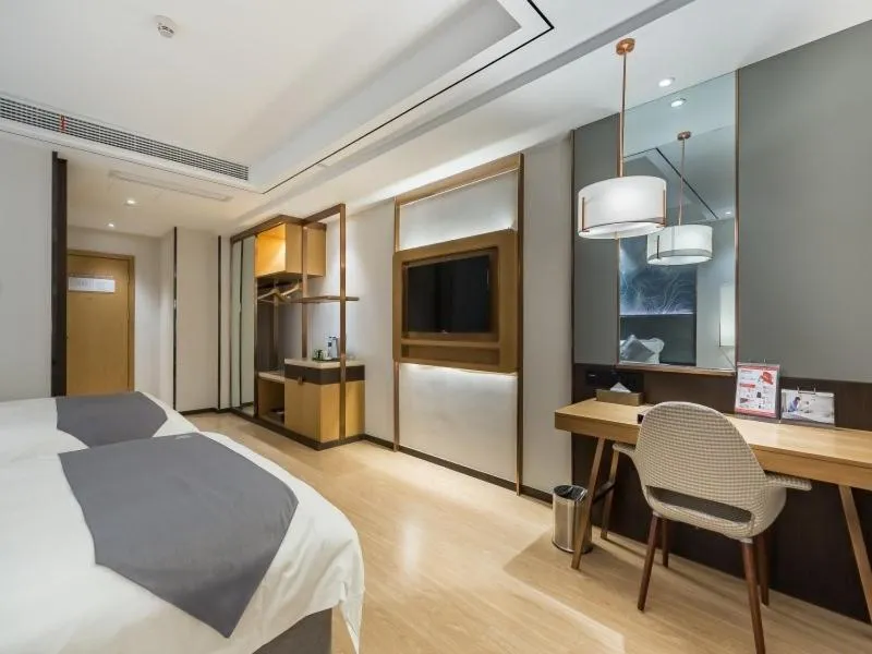 Bed in GreenTree Eastern Xuzhou High Speed Railway Station West Exit Station Hotel