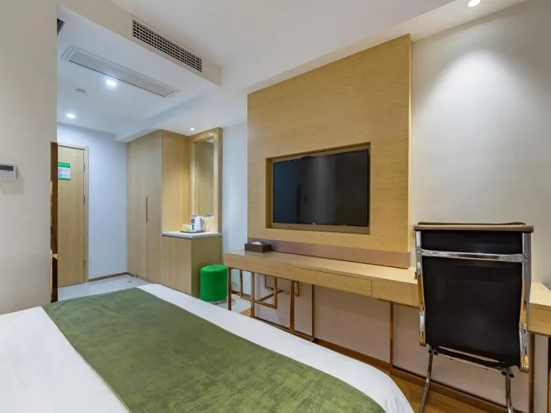 Bed in GreenTree Eastern Xuzhou High Speed Railway Station West Exit Station Hotel