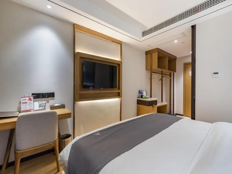 Bed in GreenTree Eastern Xuzhou High Speed Railway Station West Exit Station Hotel