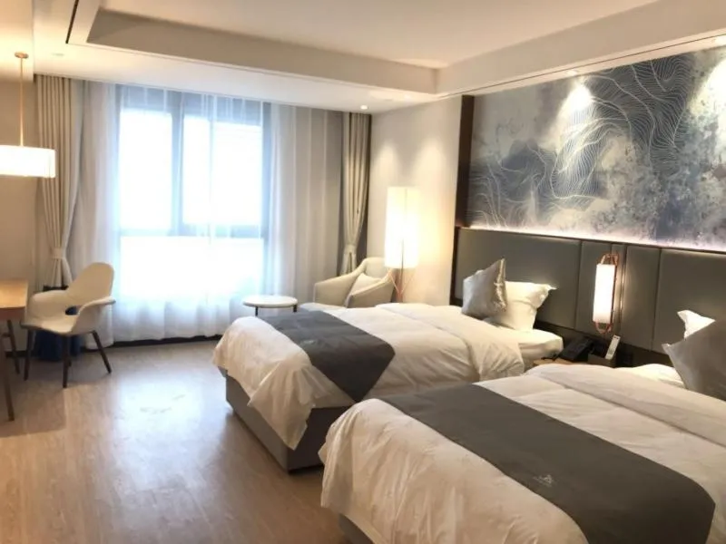 Bed in GreenTree Eastern Xuzhou High Speed Railway Station West Exit Station Hotel