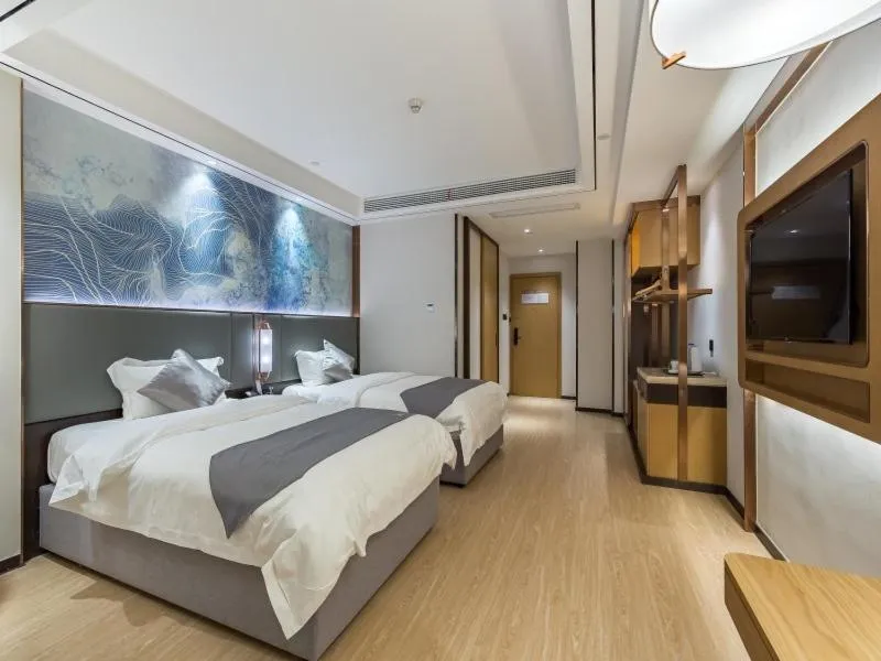 Bed in GreenTree Eastern Xuzhou High Speed Railway Station West Exit Station Hotel