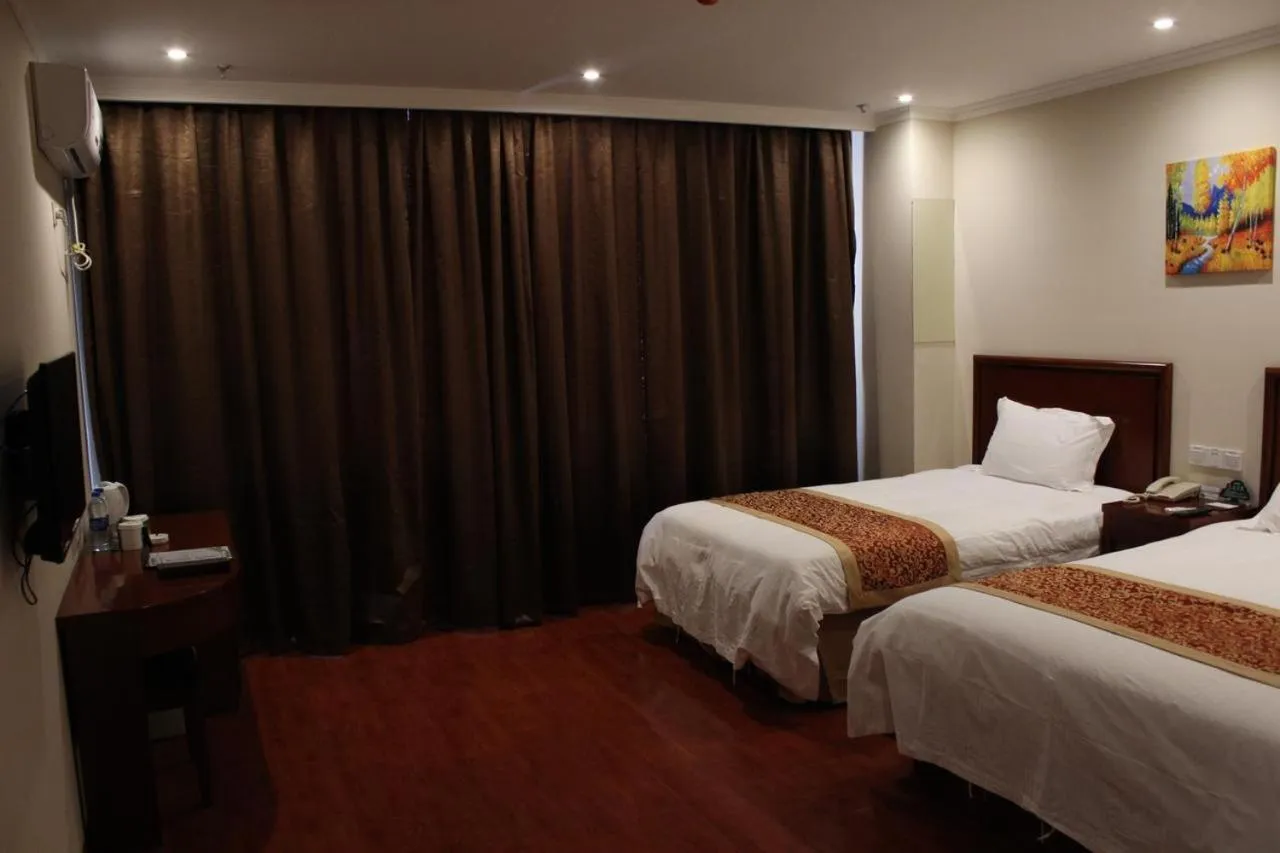 Bed in GreenTree Inn Suzhou Yongqiao District Nanxiang Hengtai City Business Hotel