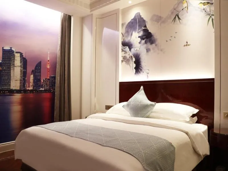 Bed in GreenTree Eastern Yancheng Jianhu County Aobaolia Life Plaza Hotel