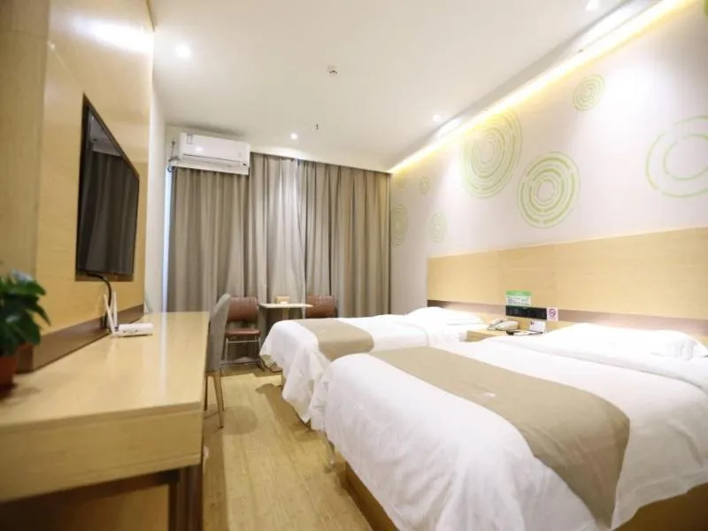 Bed in GreenTree Inn Dezhou Bus Station Train Station Express Hotel
