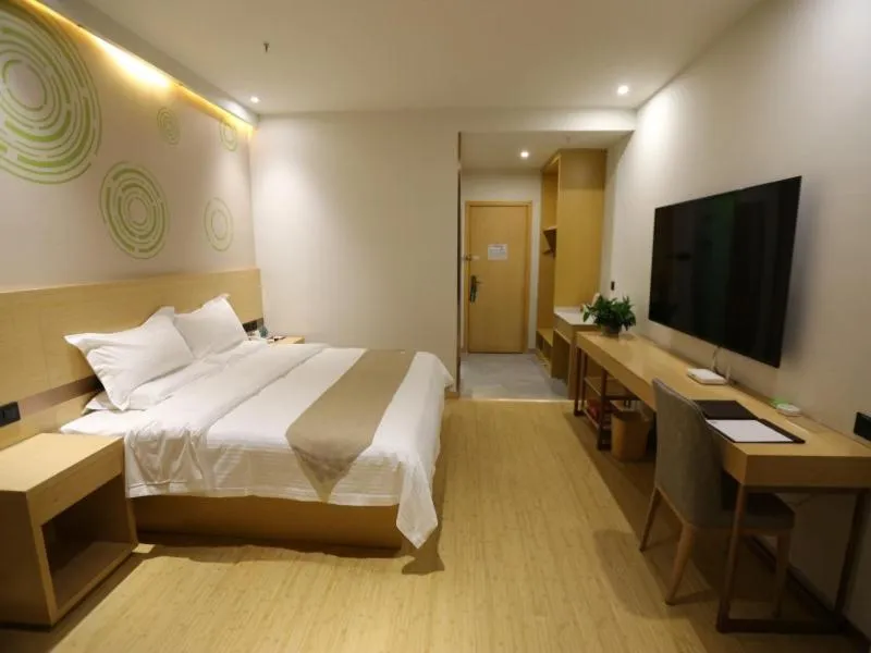Bed in GreenTree Inn Dezhou Bus Station Train Station Express Hotel