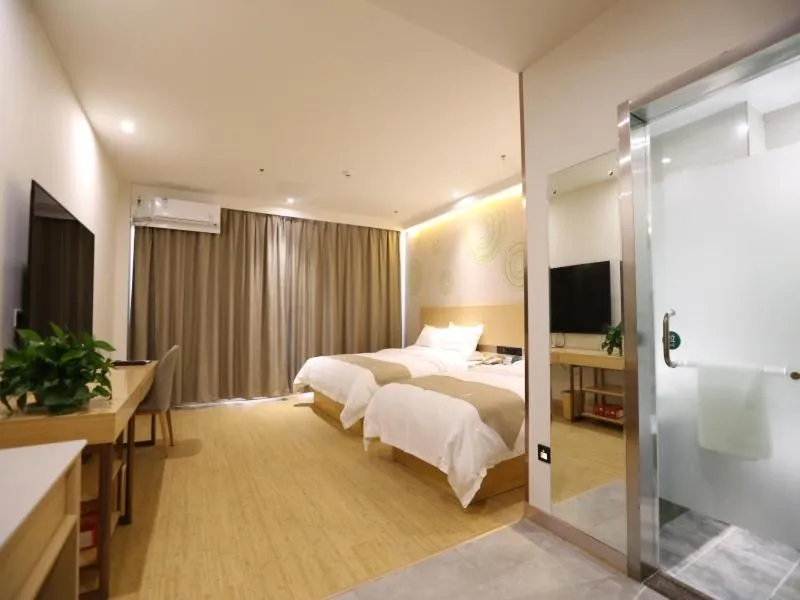 Bed in GreenTree Inn Dezhou Bus Station Train Station Express Hotel