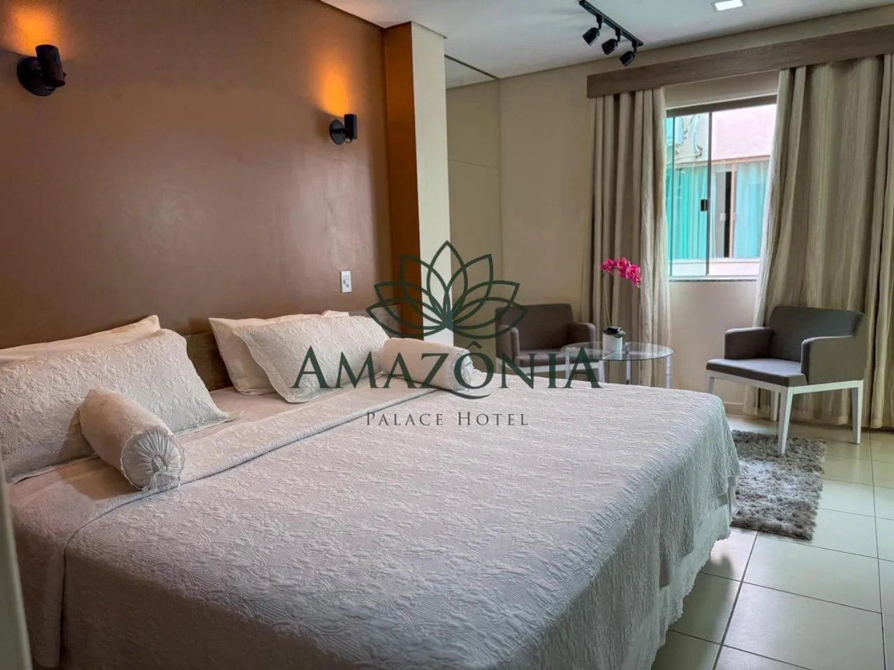 Bed in Amazônia Palace Hotel