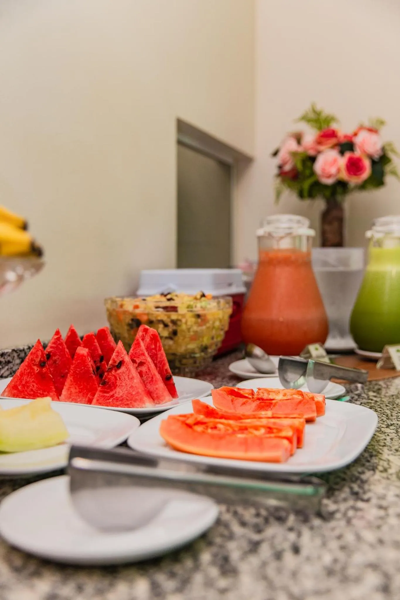 Buffet breakfast in Amazônia Palace Hotel
