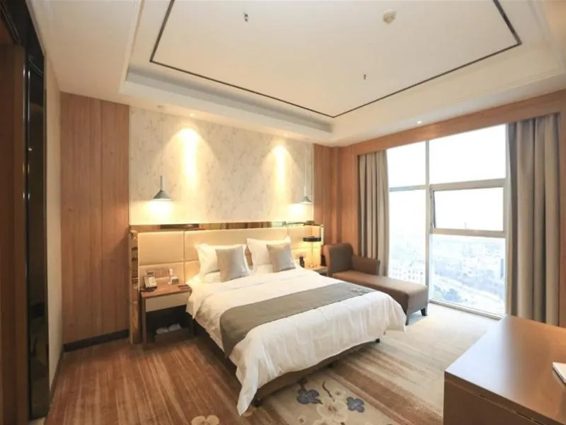 Bed in GreenTree Eastern Bengbu City Guzhen County Century Hotel