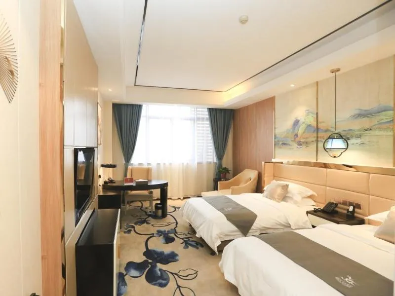 Bed in GreenTree Eastern Bengbu City Guzhen County Century Hotel