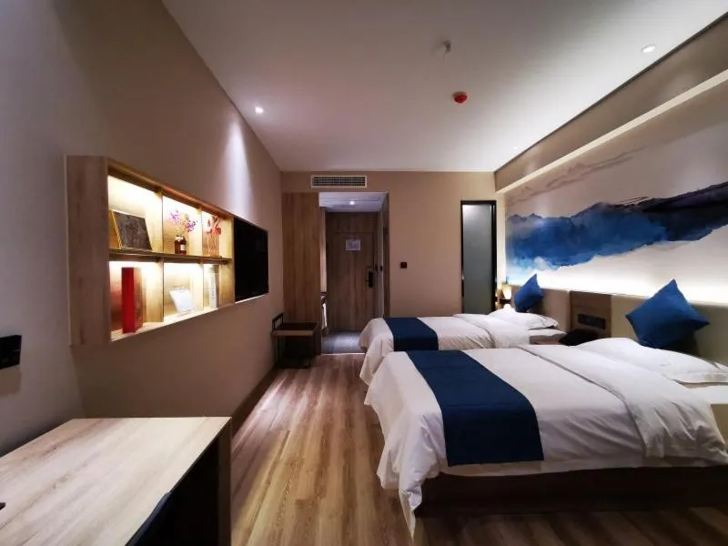 Bed in VX Wuxi Huishan District Yuqi Gonggye Yuan Zhengzhong Road Hotel