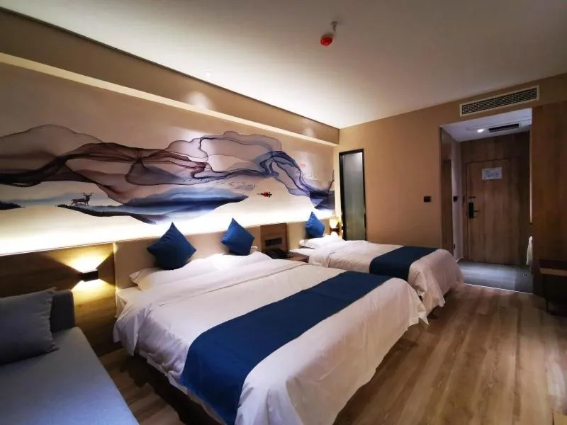 Bed in VX Wuxi Huishan District Yuqi Gonggye Yuan Zhengzhong Road Hotel