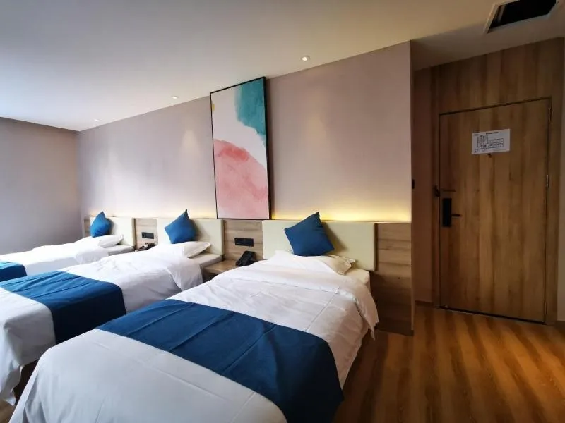 Bed in VX Wuxi Huishan District Yuqi Gonggye Yuan Zhengzhong Road Hotel