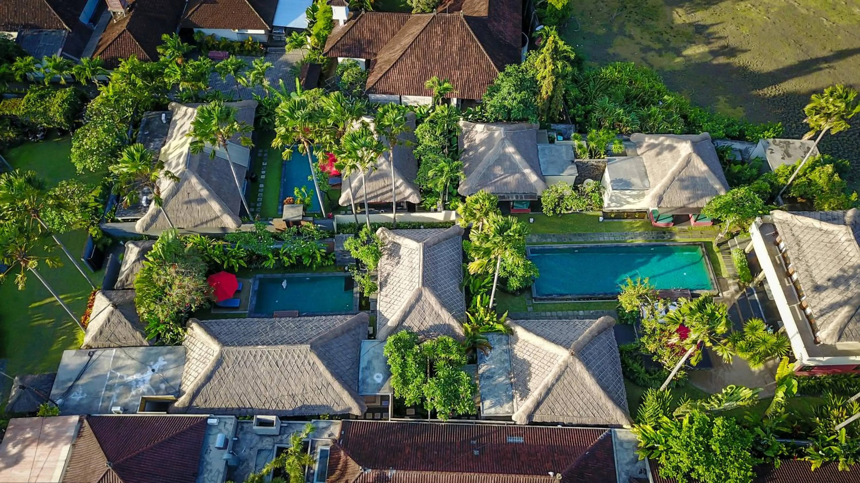 Bird's eye view in Imani Villas