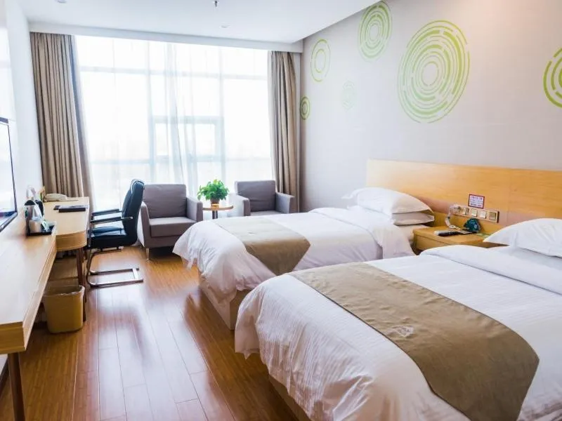 Bed in GreenTree Inn Hengshui Olympic Sports Center South Ring Road Business Hotel