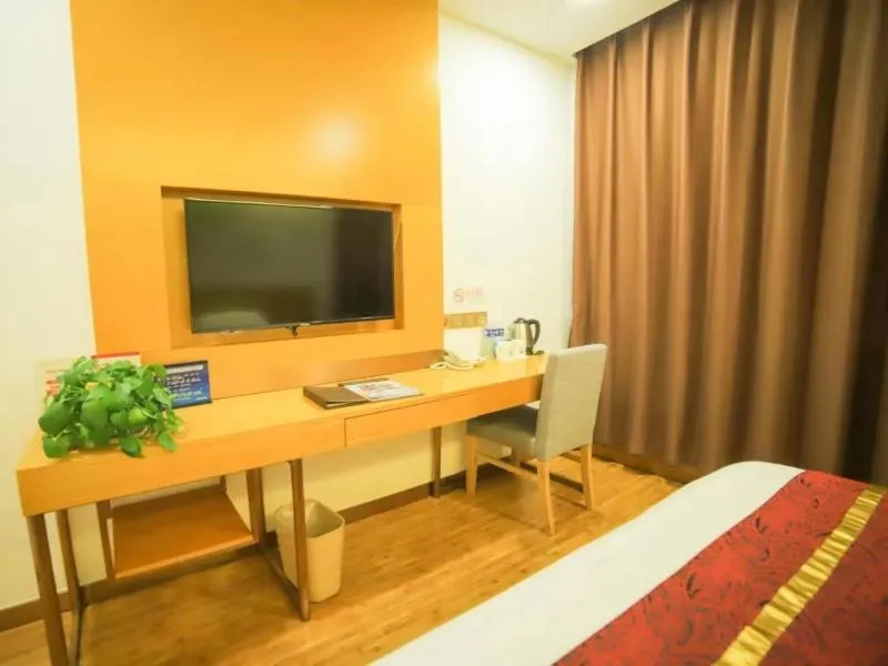 Bed in GreenTree Inn Beijing Huairou District Beifang Town Xingfu Avenue Business Hotel