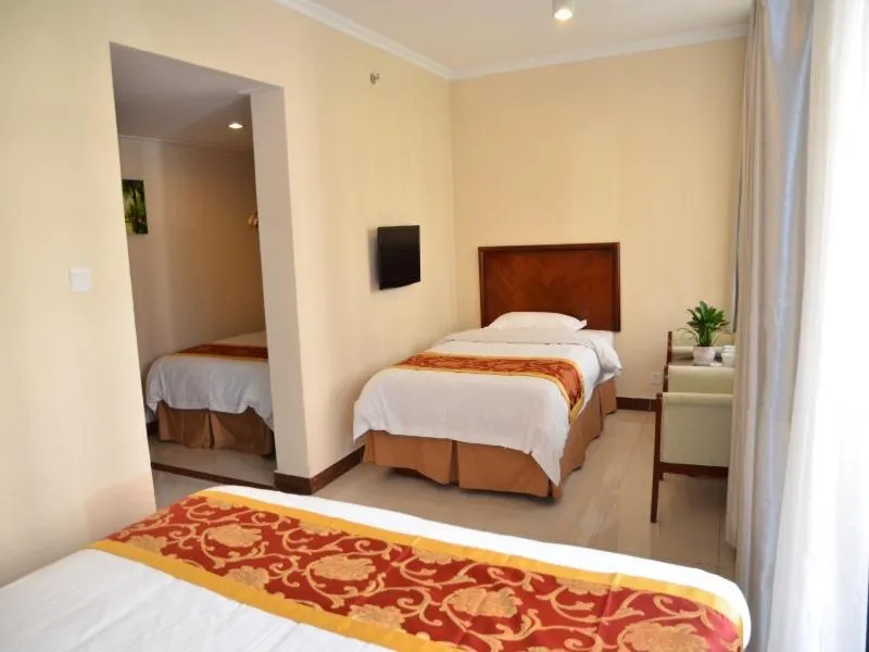 Bed in GreenTree Inn Huangshan City Huangshan Scenic Area North Gate Express Hotel