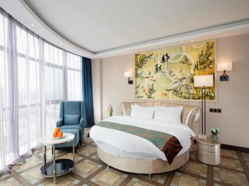 Bed in GreenTree Eastern Yancheng North Bus Station Boutique Hotel