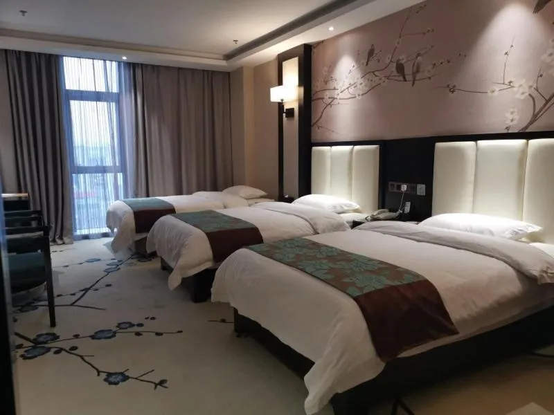 Bed in GreenTree Eastern Yancheng North Bus Station Boutique Hotel