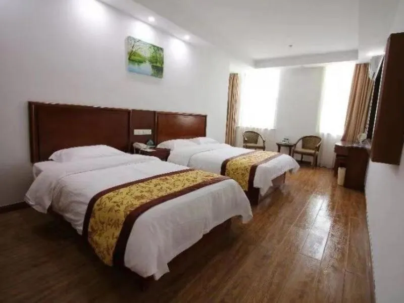 Bed in GreenTree Inn Jiangsu Changshu City Longying Square Express Hotel