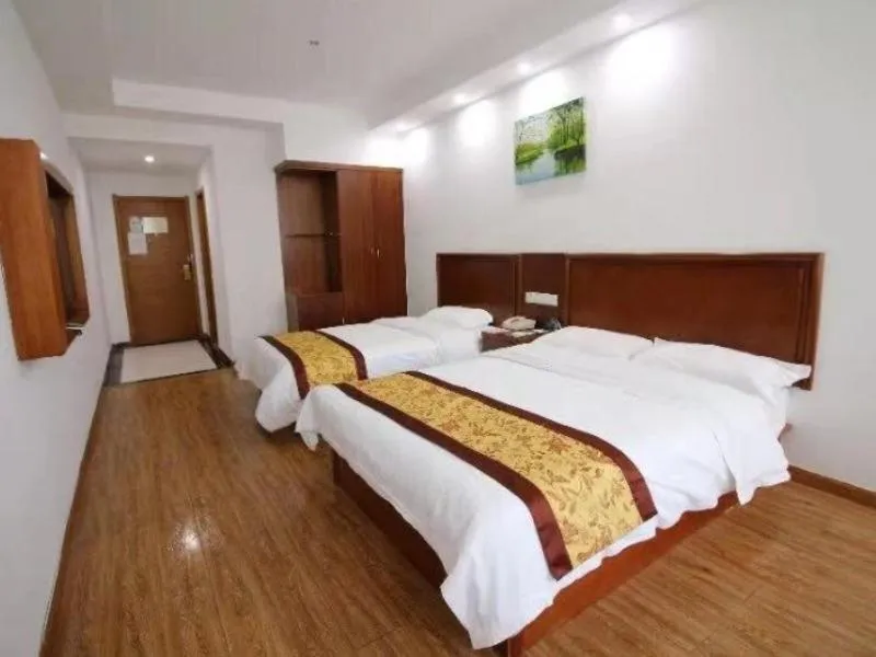 Bed in GreenTree Inn Jiangsu Changshu City Longying Square Express Hotel