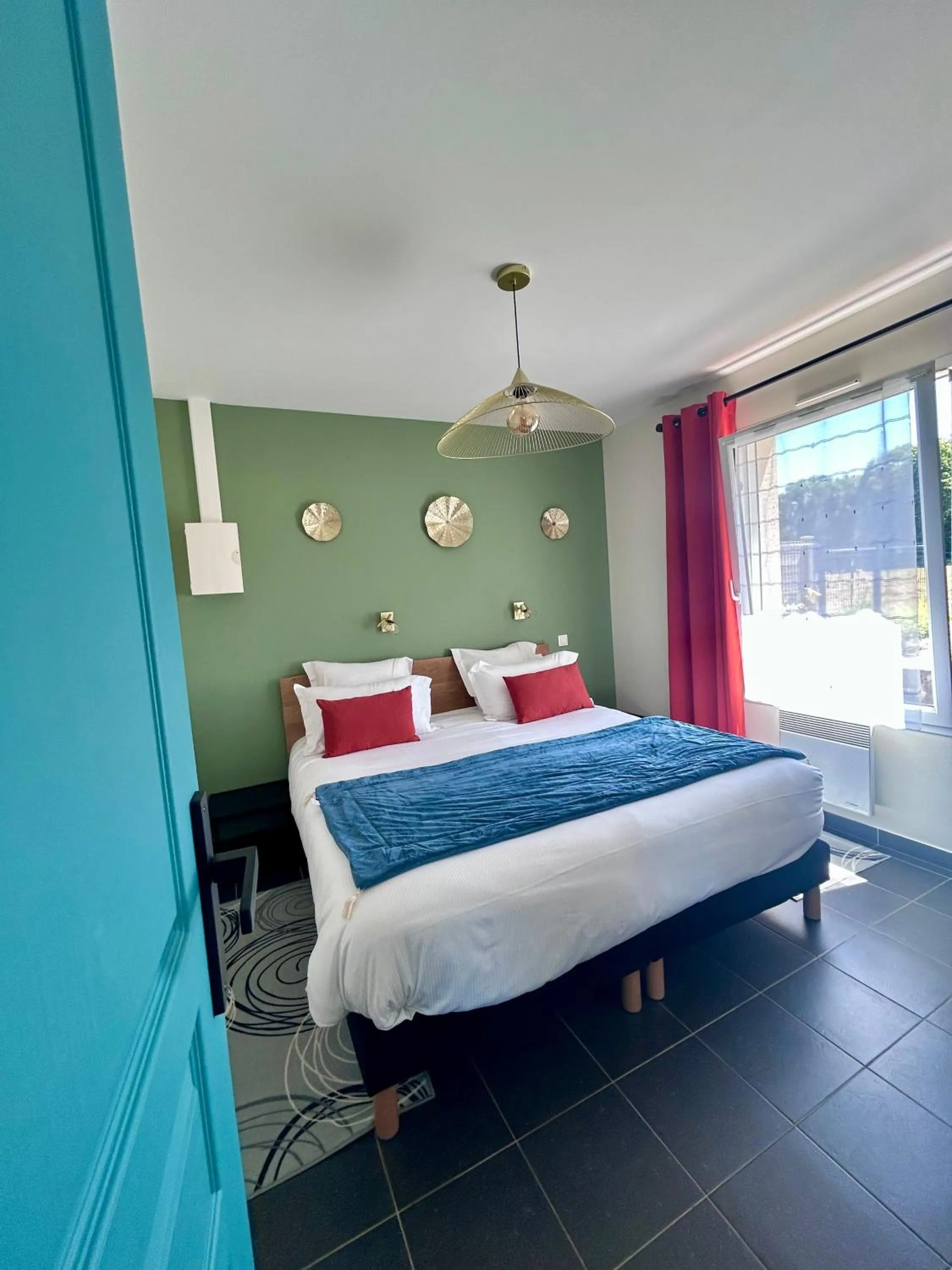 Bed in BRIT HOTEL Lannion-Perros Guirec