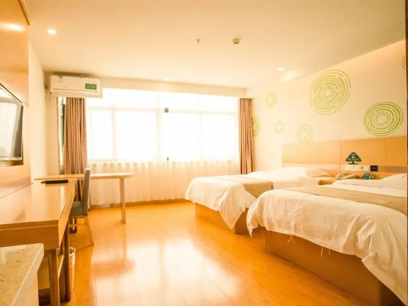 Bed in GreenTree Inn Zaozhuang Taierzhuang Ancient City Tourist Service Center Business Hotel