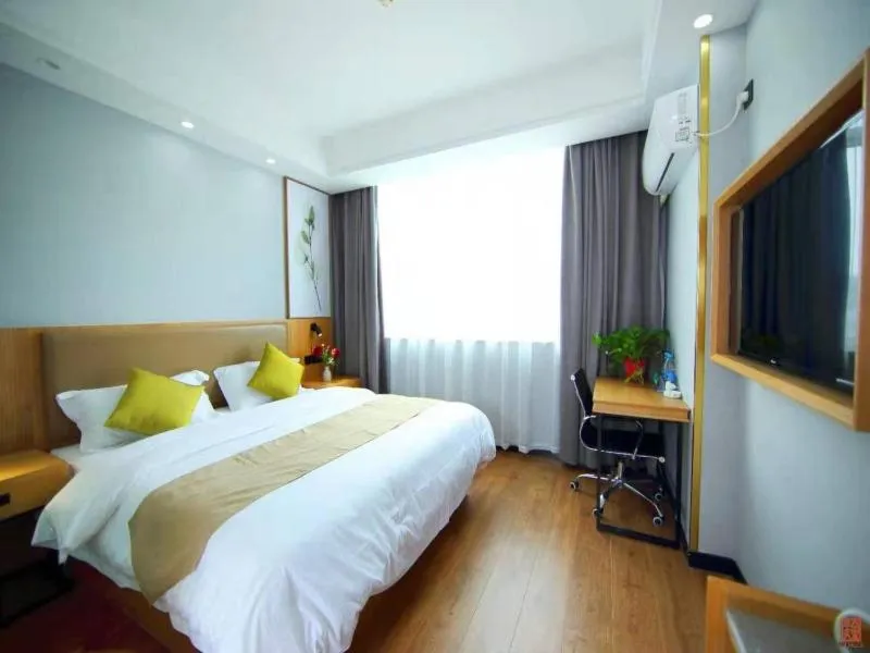 Bed in GreenTree Inn Wuxi Jiangyin Changjing Town Selected Hotel