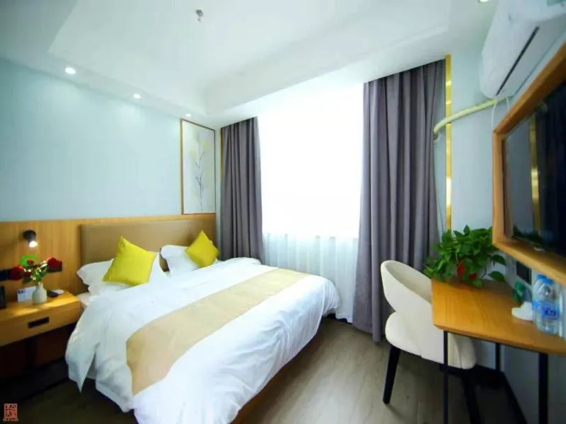 Bed in GreenTree Inn Wuxi Jiangyin Changjing Town Selected Hotel