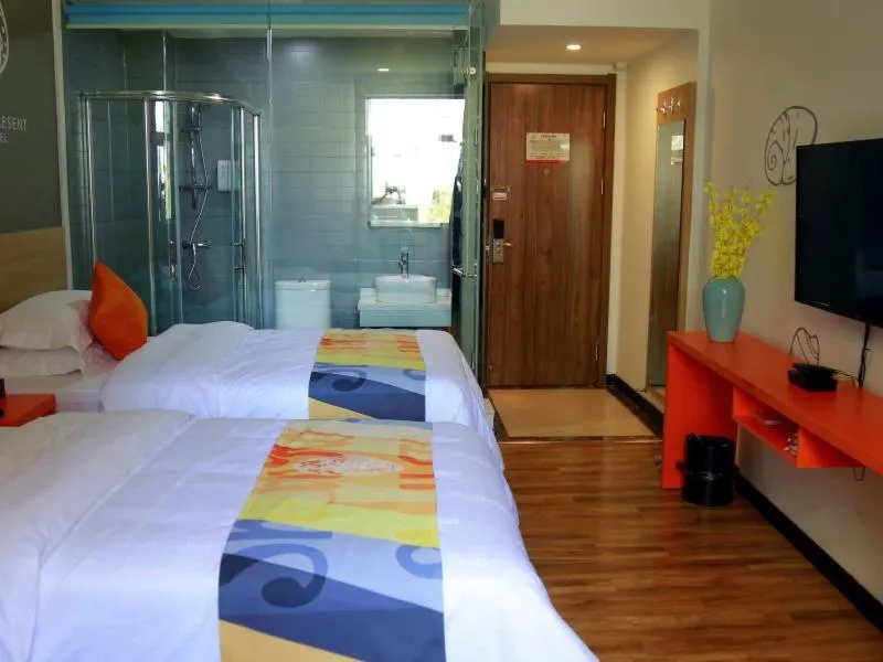 Bed in Shell Zhangjiakou City Qiaodong District Ginza Hotel