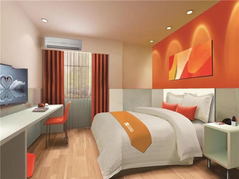 Bed in Shell Shijiazhuang City Zhengding International Airport Hotel