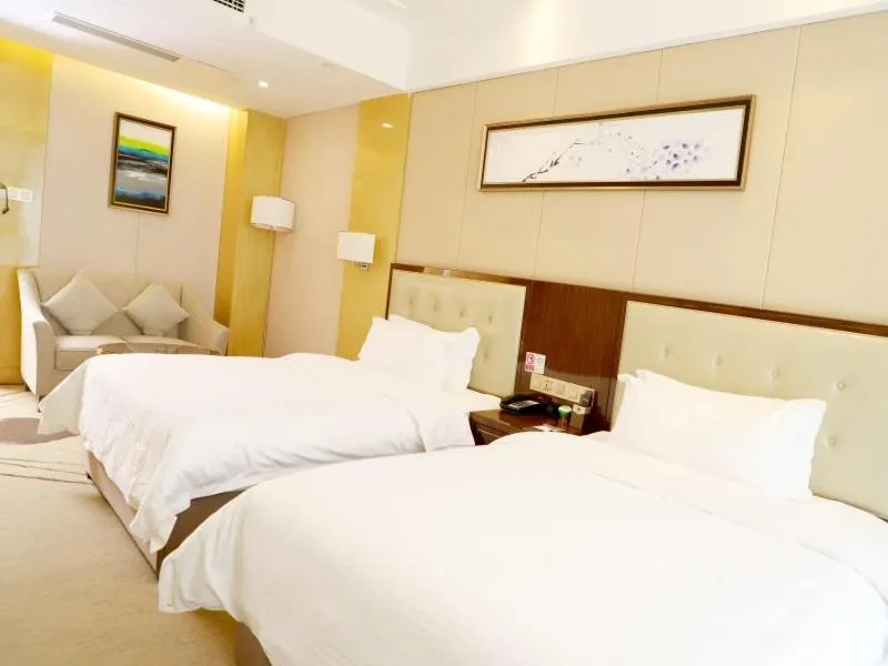 Bed in GreenTree Inn Zhumadian high-speed rail station square store