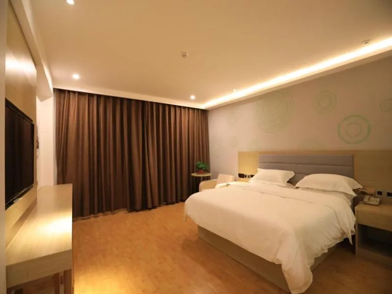 Bed in GreenTree Binzhou Wudi District People's Hospital Flying Dragon Street Hotel