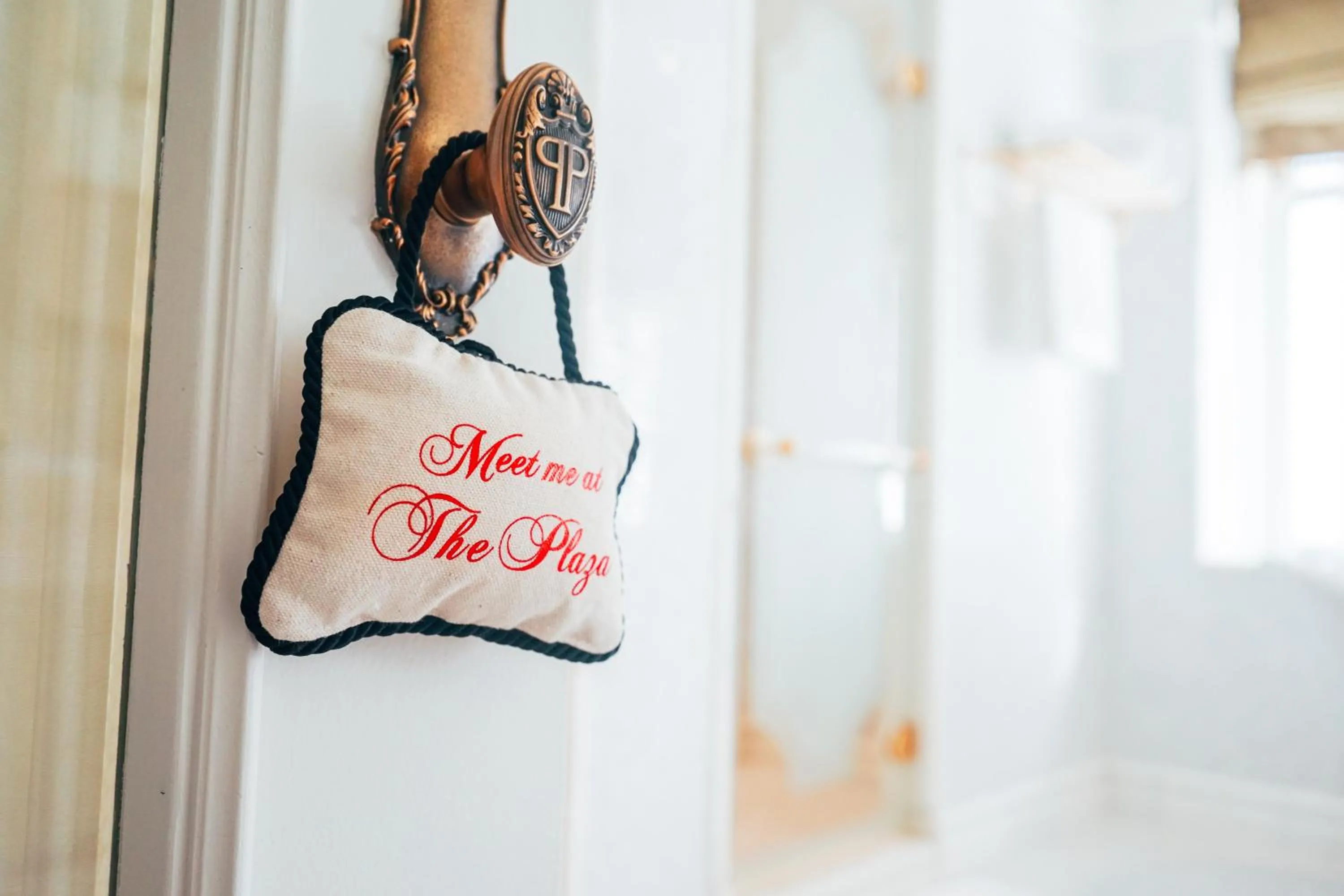 Text overlay in The Plaza