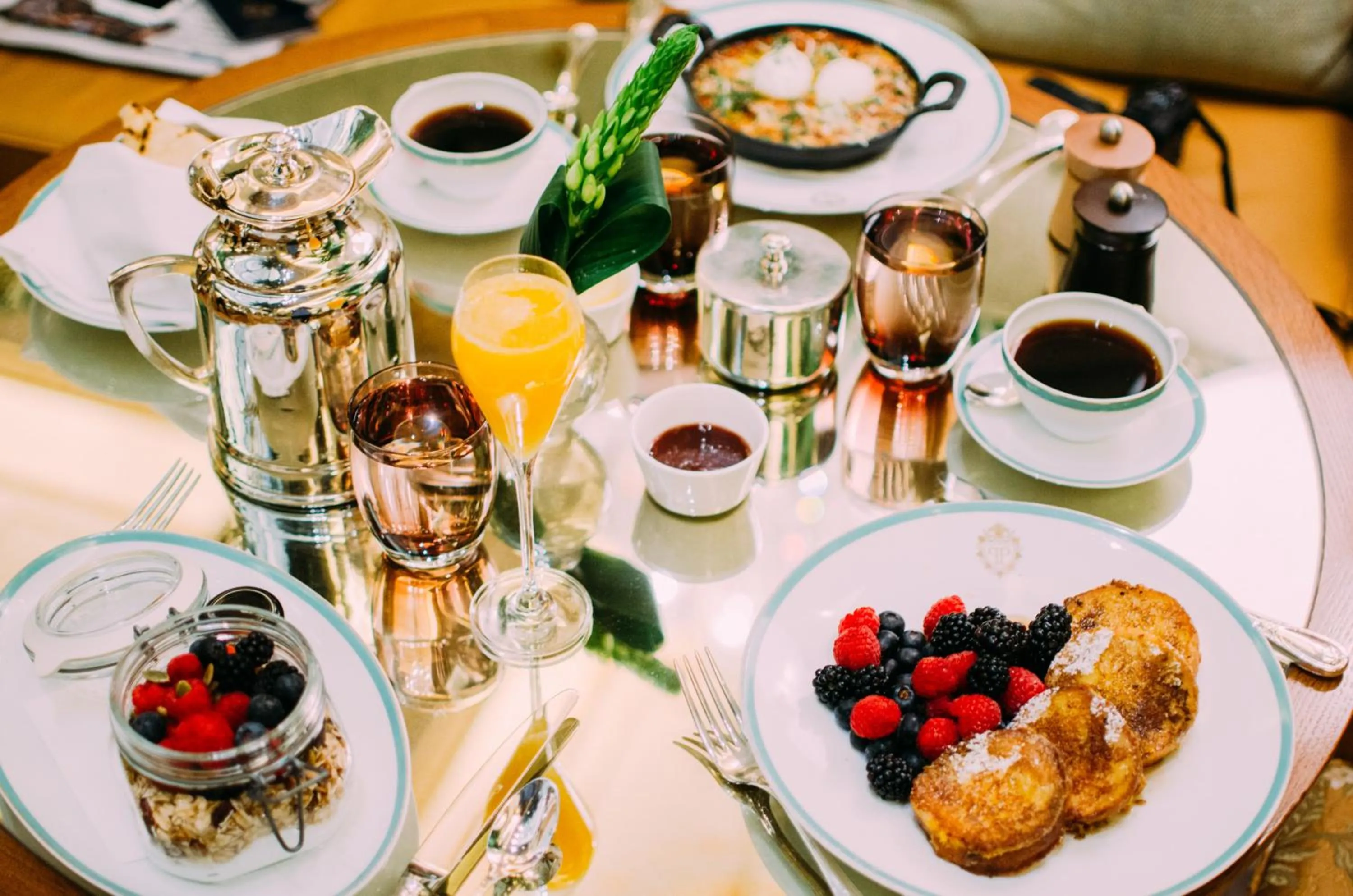 American breakfast in The Plaza