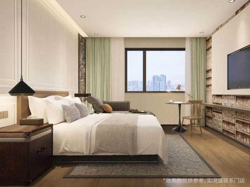 Bed in Gme Xi'an City Chang'an District Fengqiyuan Subway Station Hotel