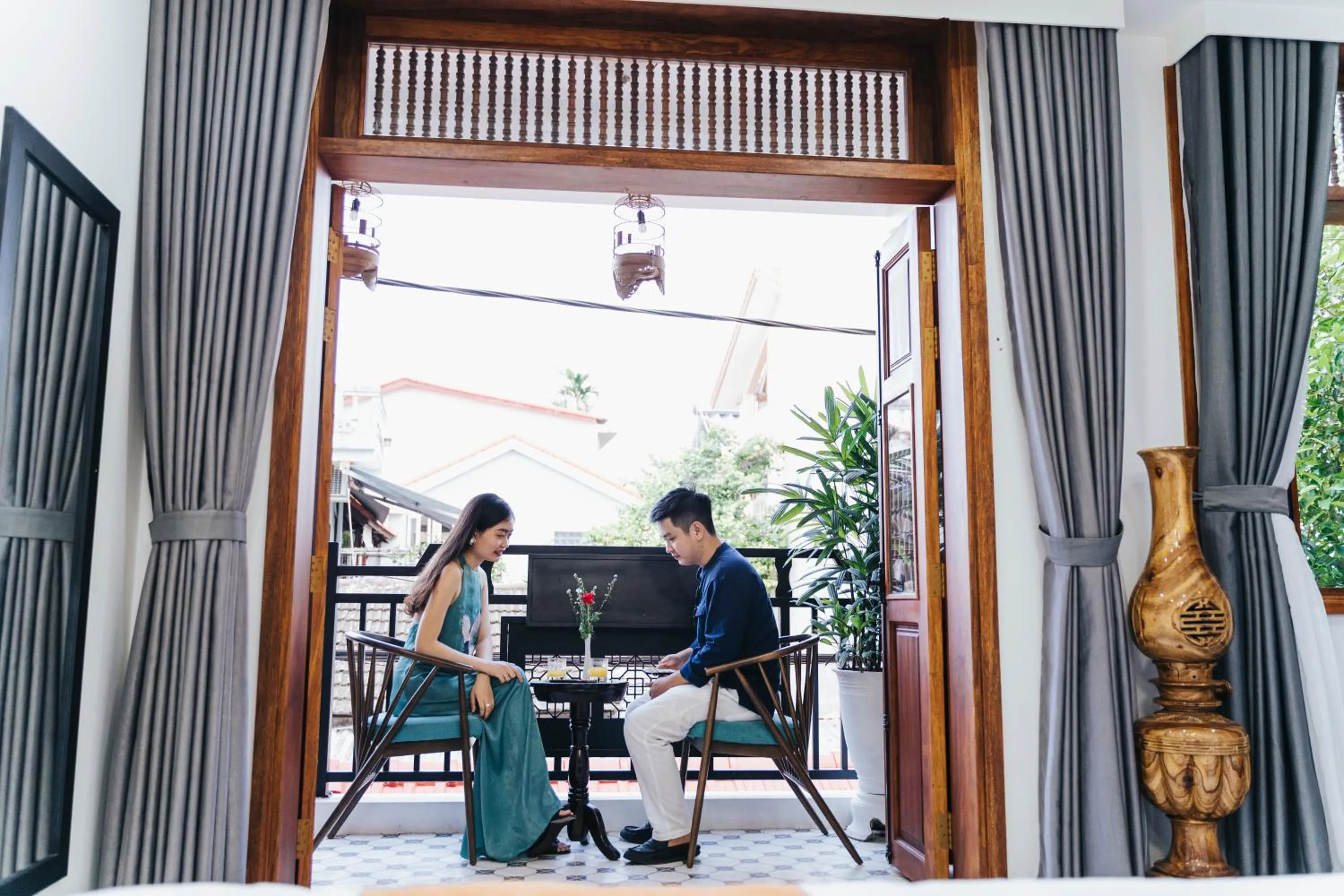Balcony/Terrace in Hue 1962 INN
