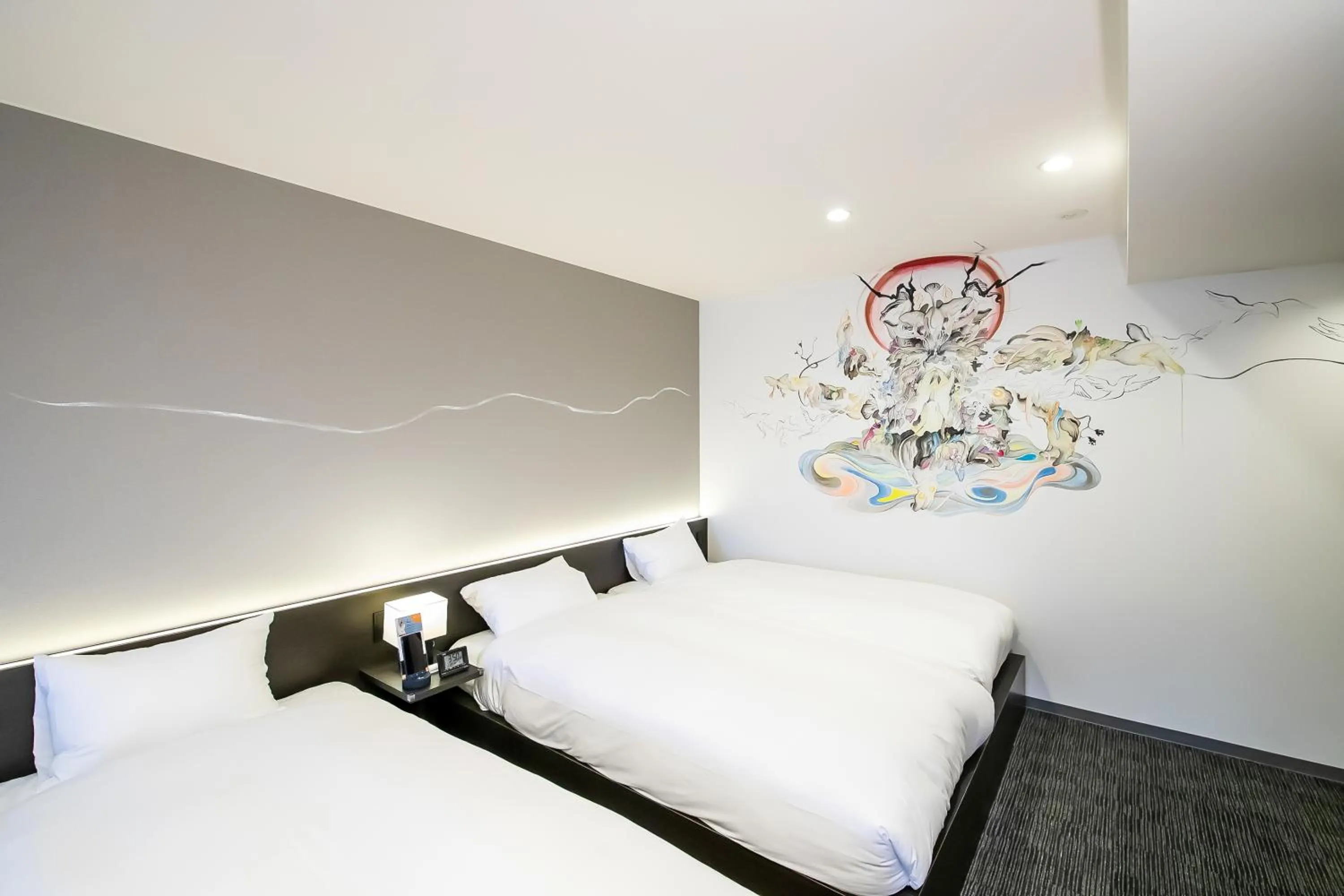 Bed in Akari Nijo-jo